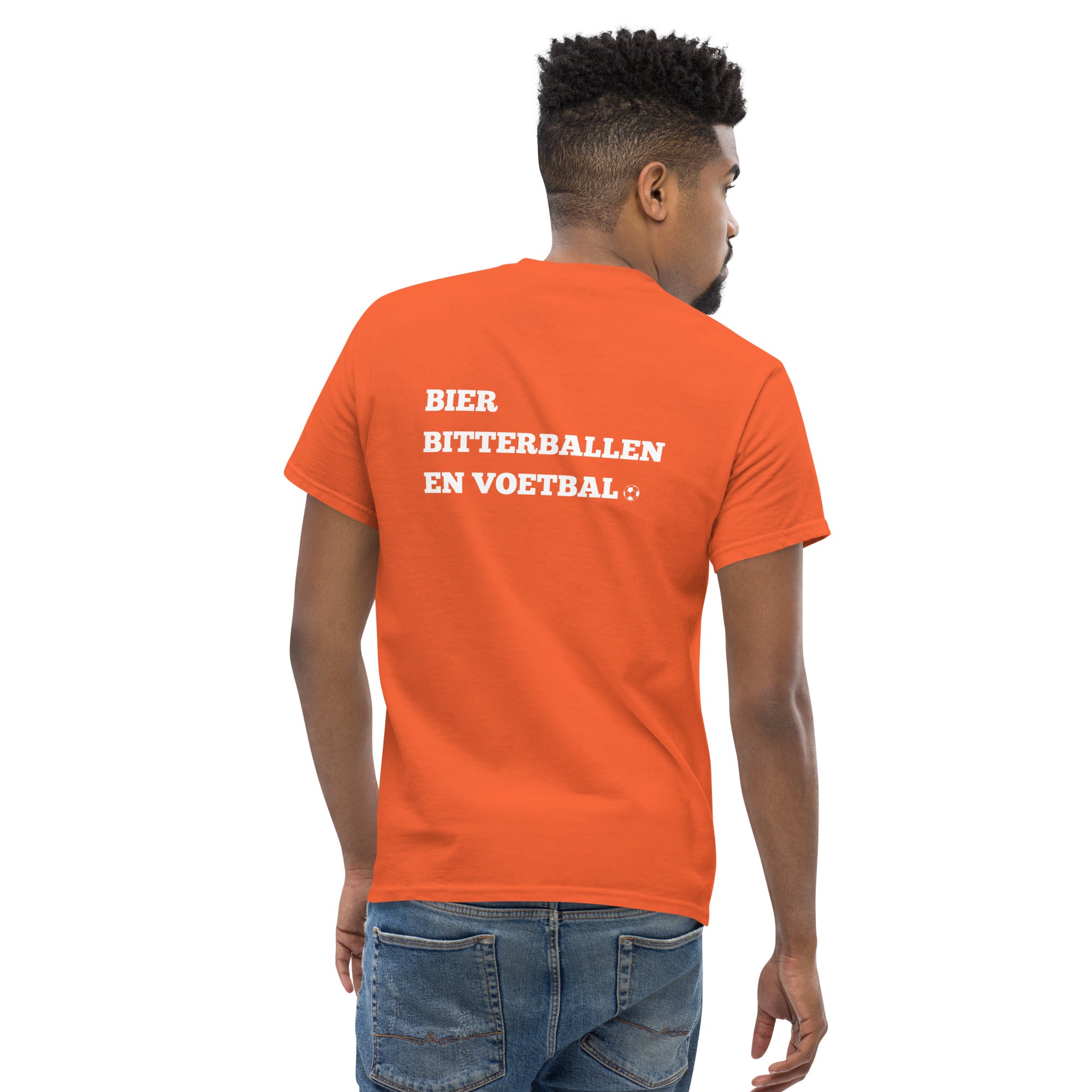 Unisex EK T-shirt - Bier, bitterballen en voetbal - Hup holland hup