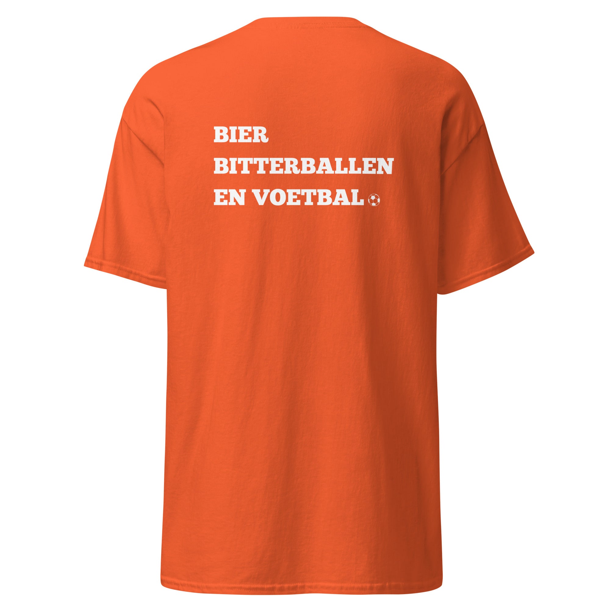 Unisex EK T-shirt - Bier, bitterballen en voetbal - Hup holland hup