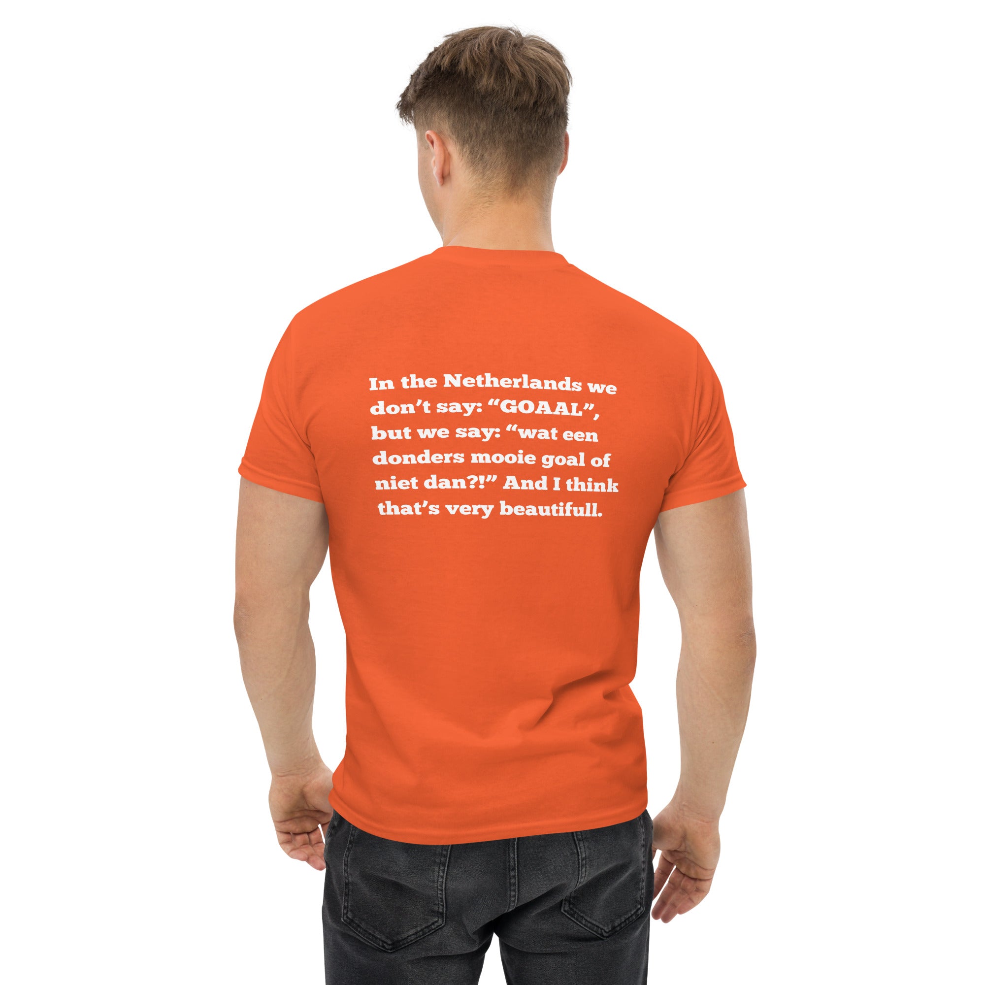 Uniseks EK T-shirt - Dondersmooie goal! - Hup holland hup