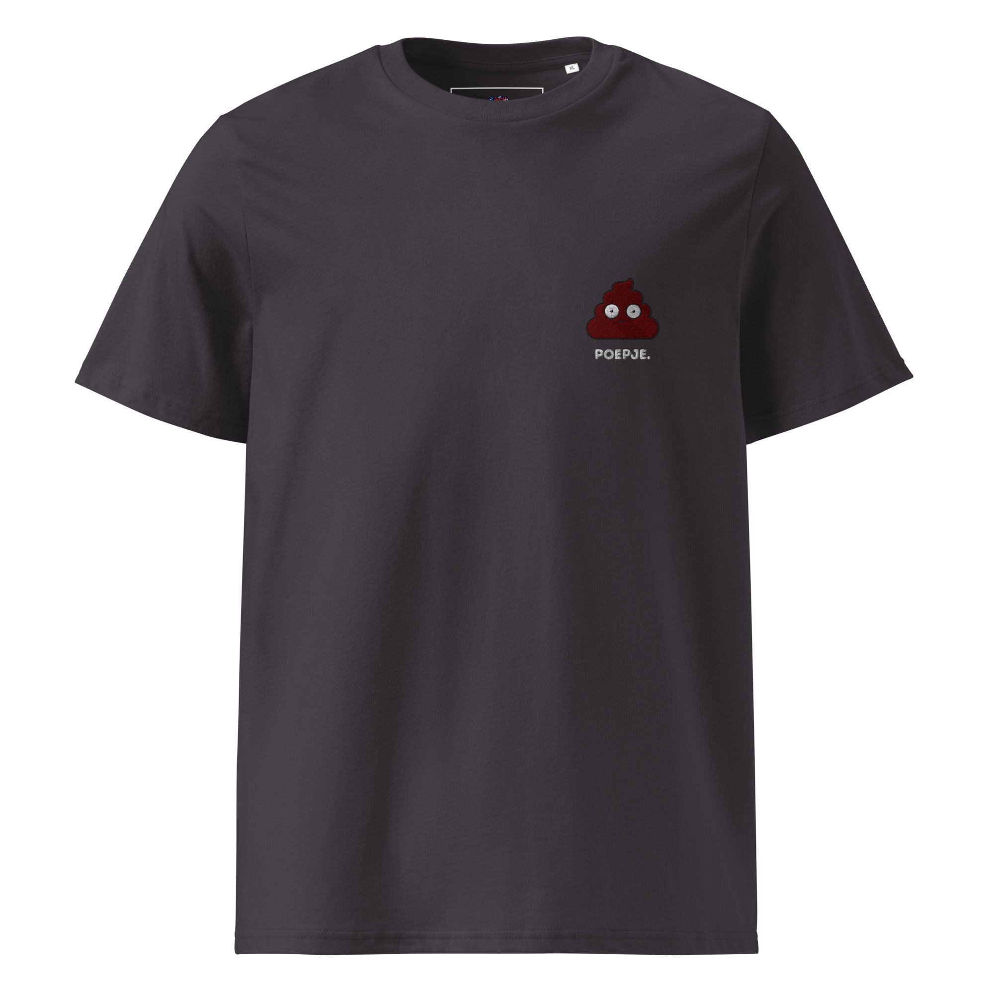 Poepje - Unisex T-shirt van biologisch katoen - Donkere kleuren - DutchValues