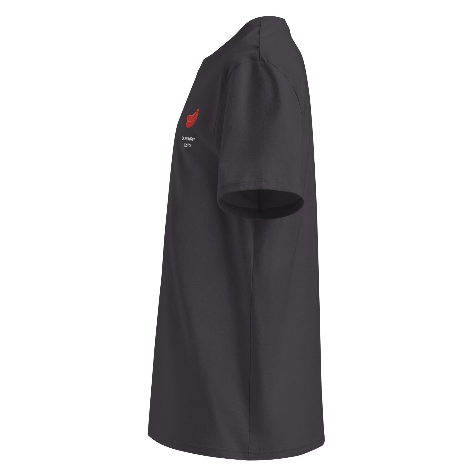 Of je worst lust - Unisex T-shirt van biologisch katoen - donkere kleuren - DutchValues