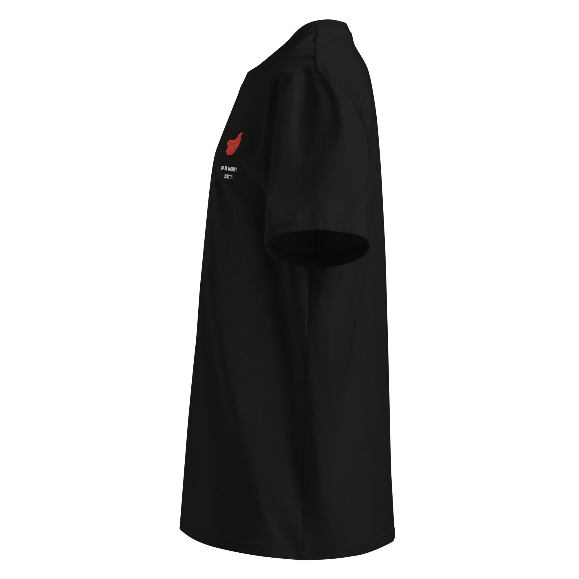 Of je worst lust - Unisex T-shirt van biologisch katoen - donkere kleuren - DutchValues