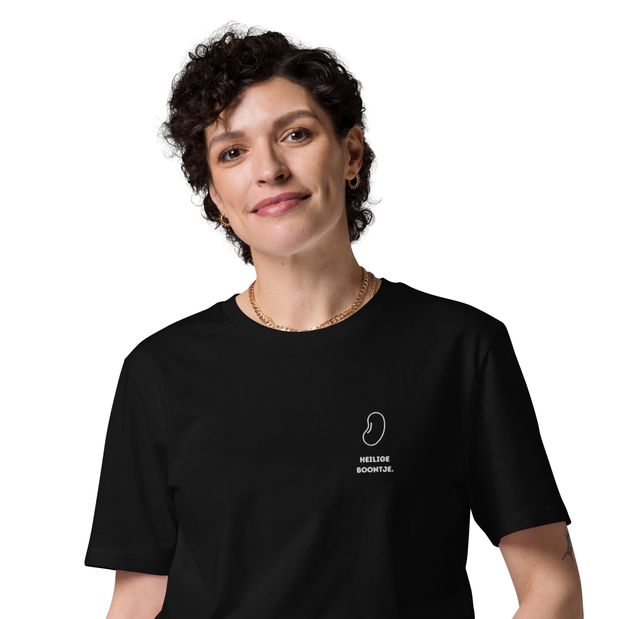 Heilige boontje - Unisex T-shirt van biologisch katoen - Donkere kleuren - DutchValues