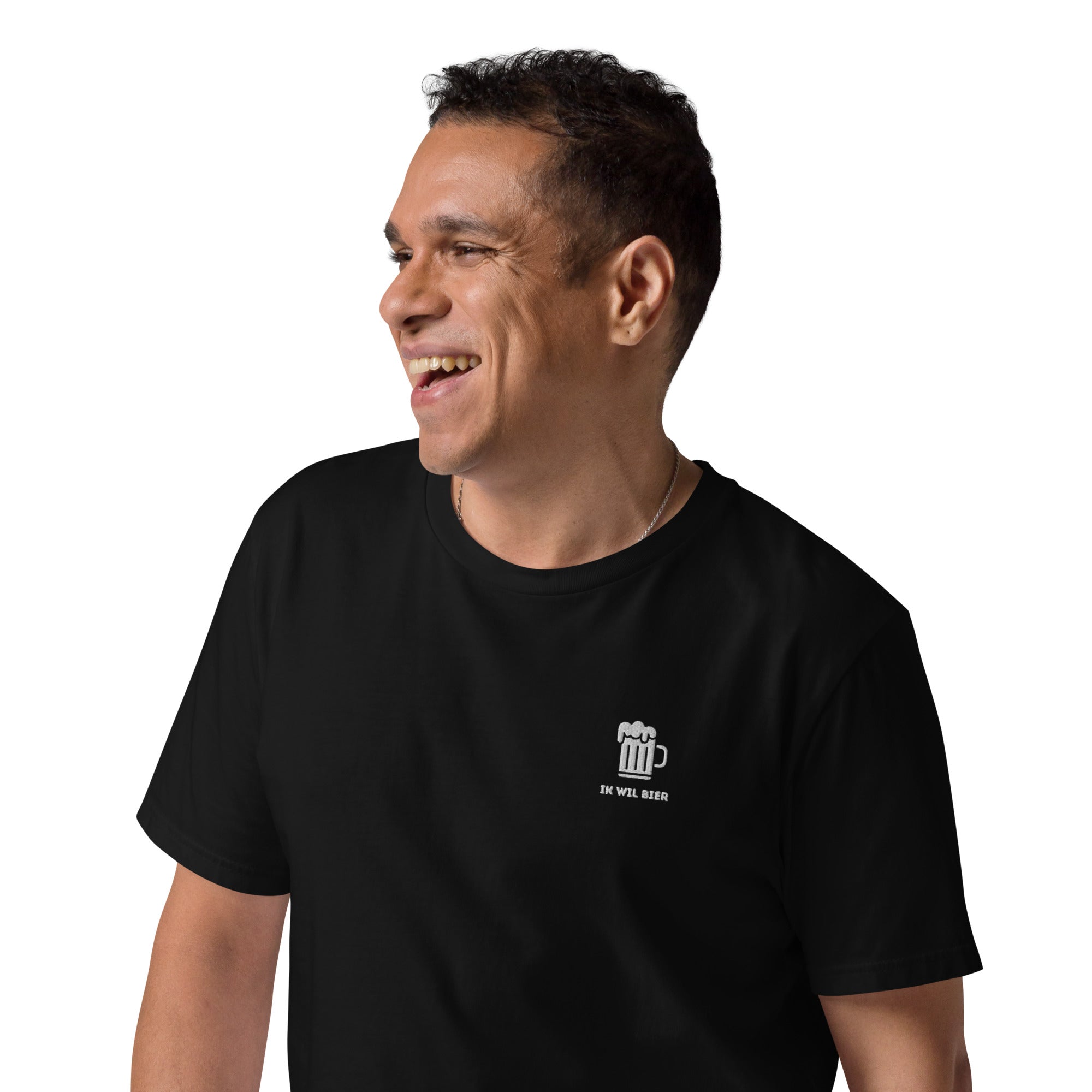 Ik wil bier - Unisex T-shirt van biologisch katoen - Donkere kleuren - DutchValues