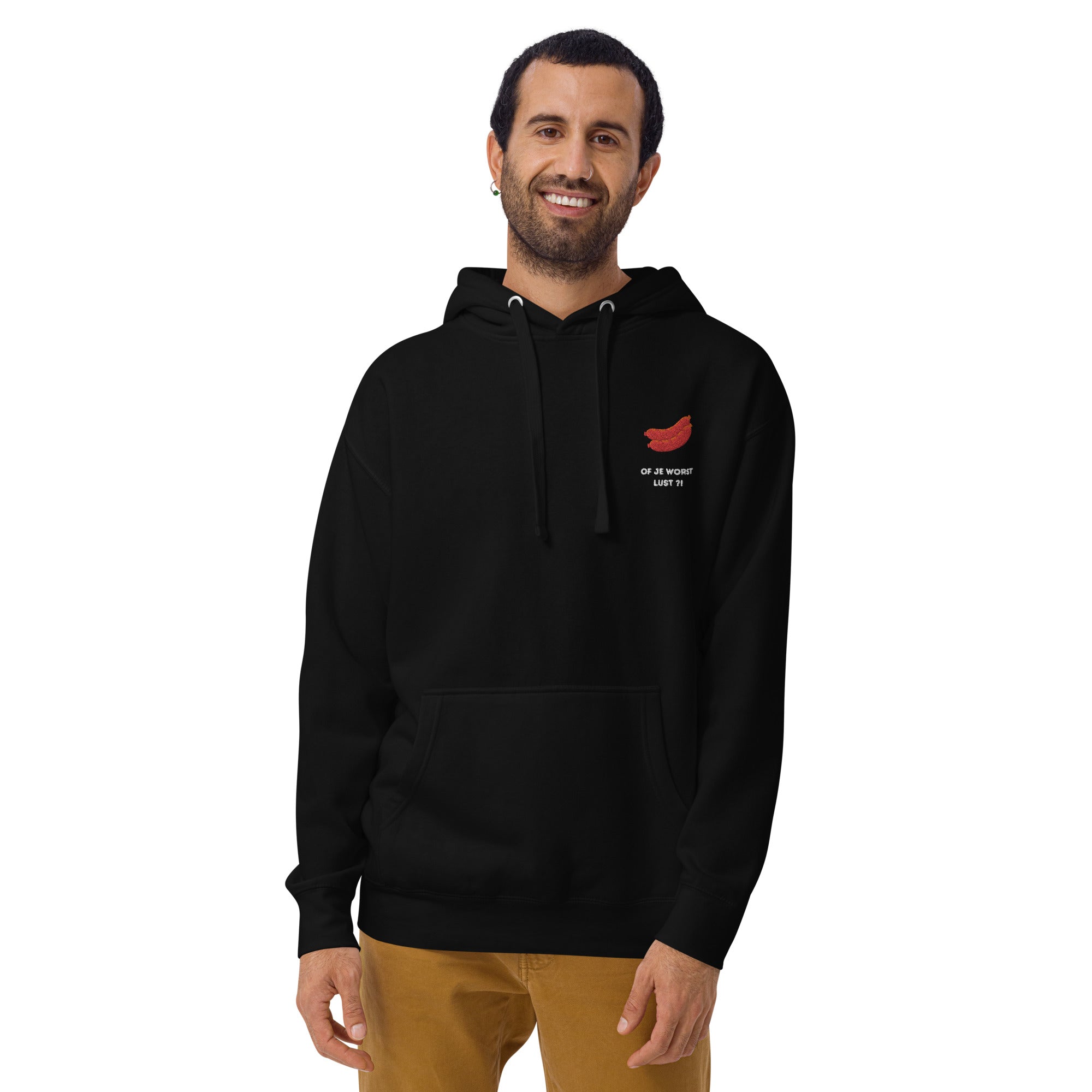 Of je worst lust - Premium Unisex Hoodie - DutchValues