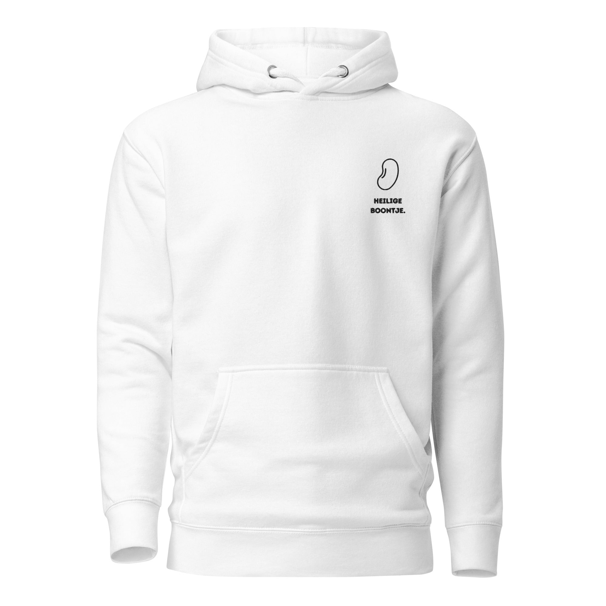 Heilige boontje  - Premium Unisex Hoodie - DutchValues - Wit