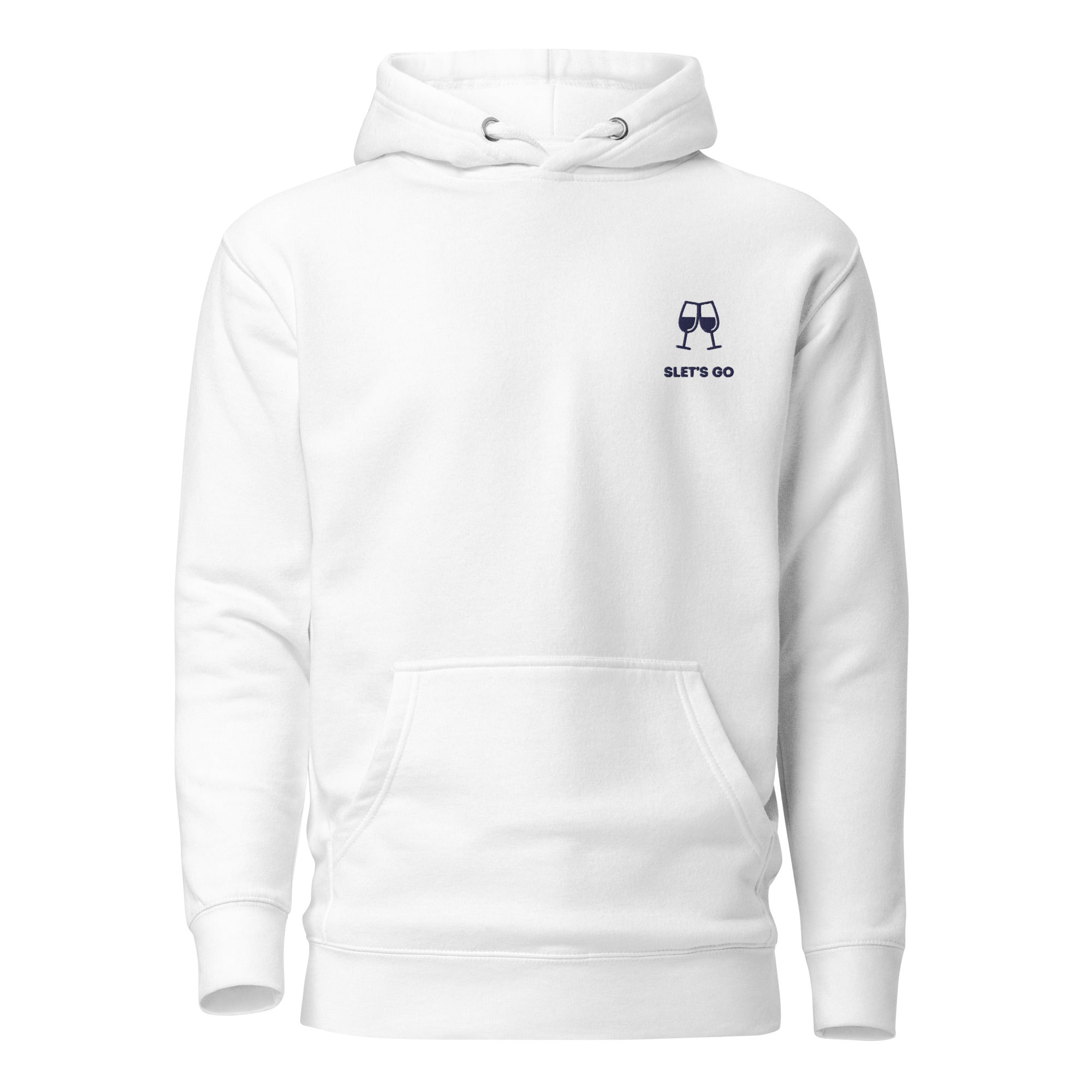 Sletsgo - Premium Unisex Hoodie - Wit - DutchValues
