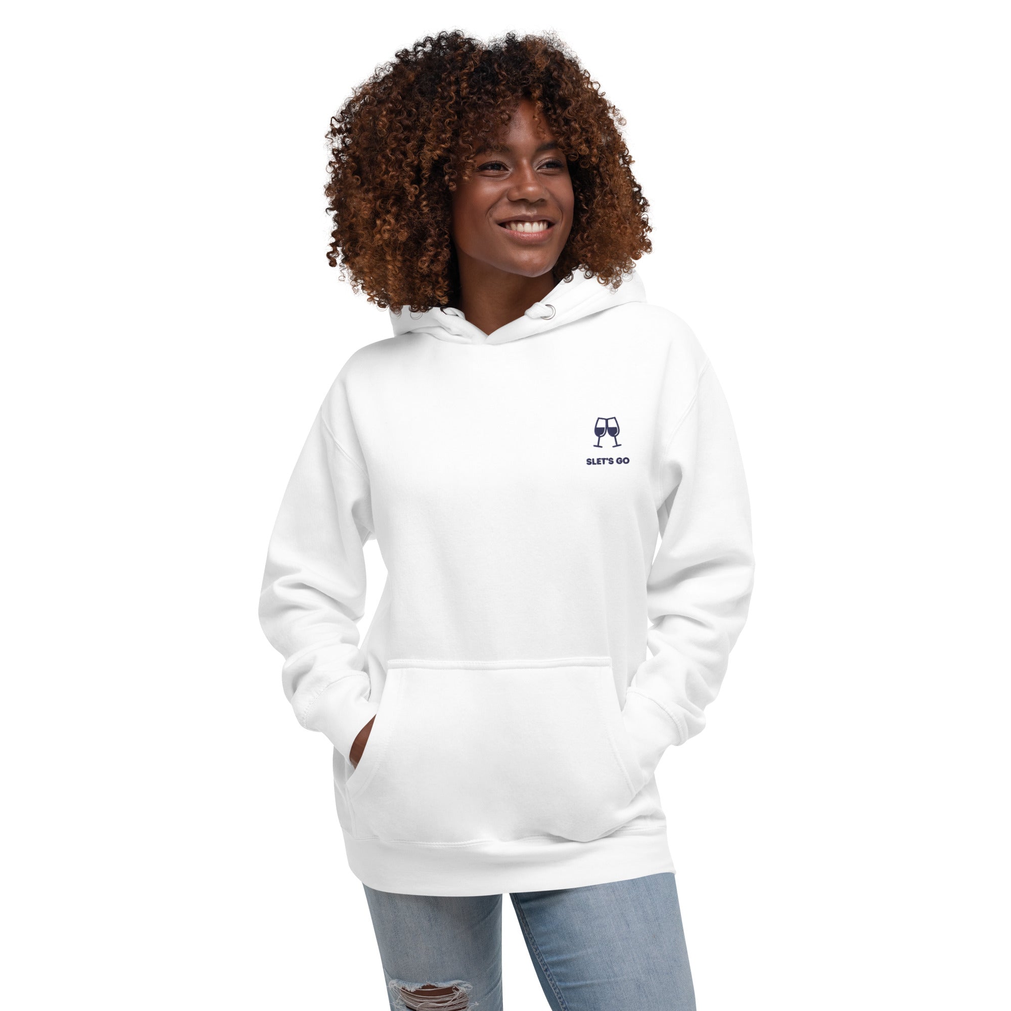 Sletsgo - Premium Unisex Hoodie - Wit - DutchValues