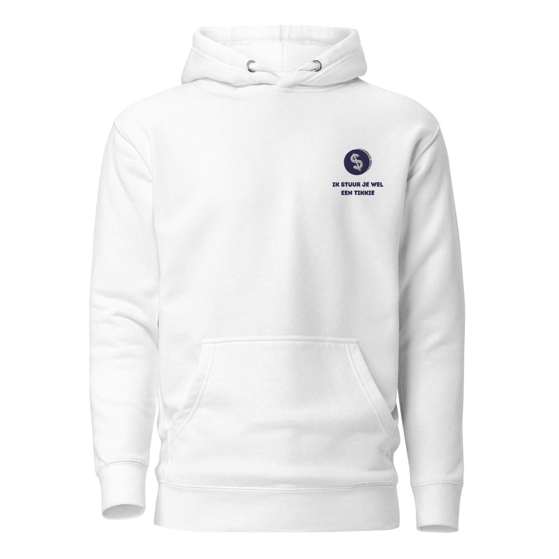 Ik stuur wel een betaalverzoek - Premium Unisex Hoodie - DuctchValues - Wit