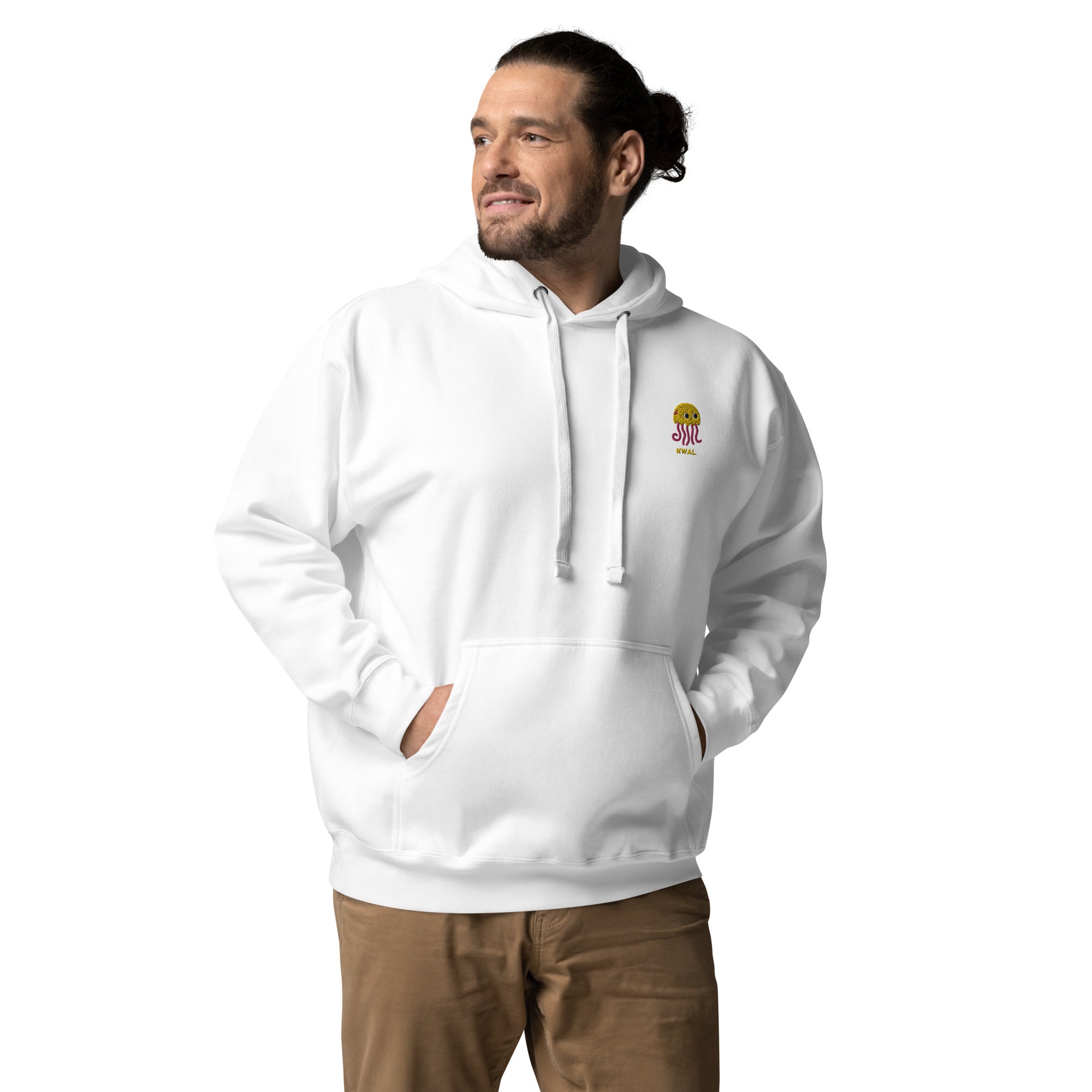 Kwal - Premium Unisex Hoodie - Wit - DutchValues