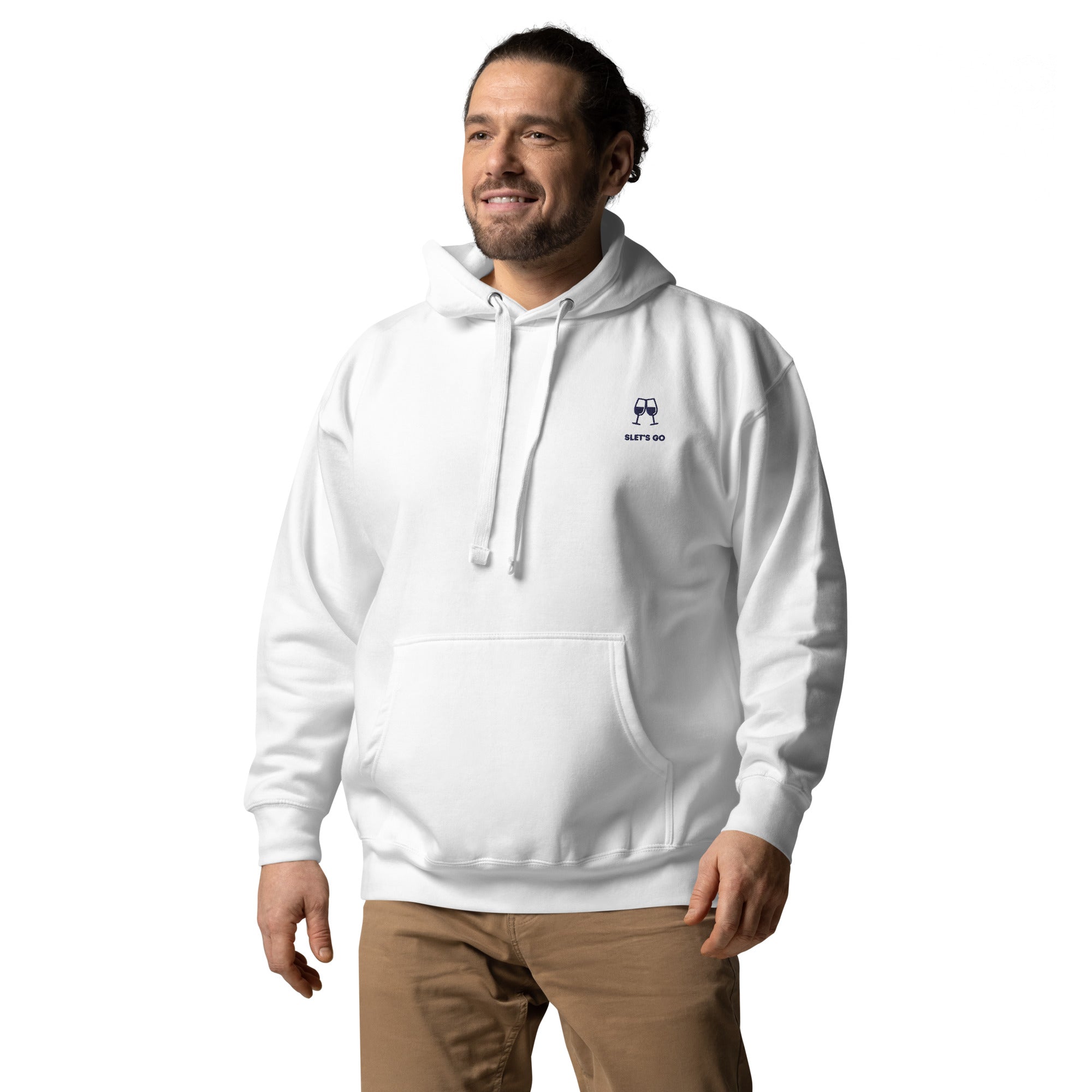 Sletsgo - Premium Unisex Hoodie - Wit - DutchValues
