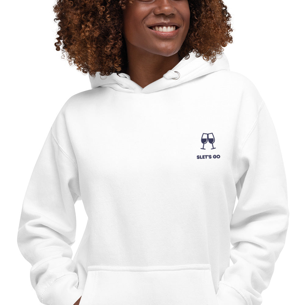 Sletsgo - Premium Unisex Hoodie - Wit - DutchValues