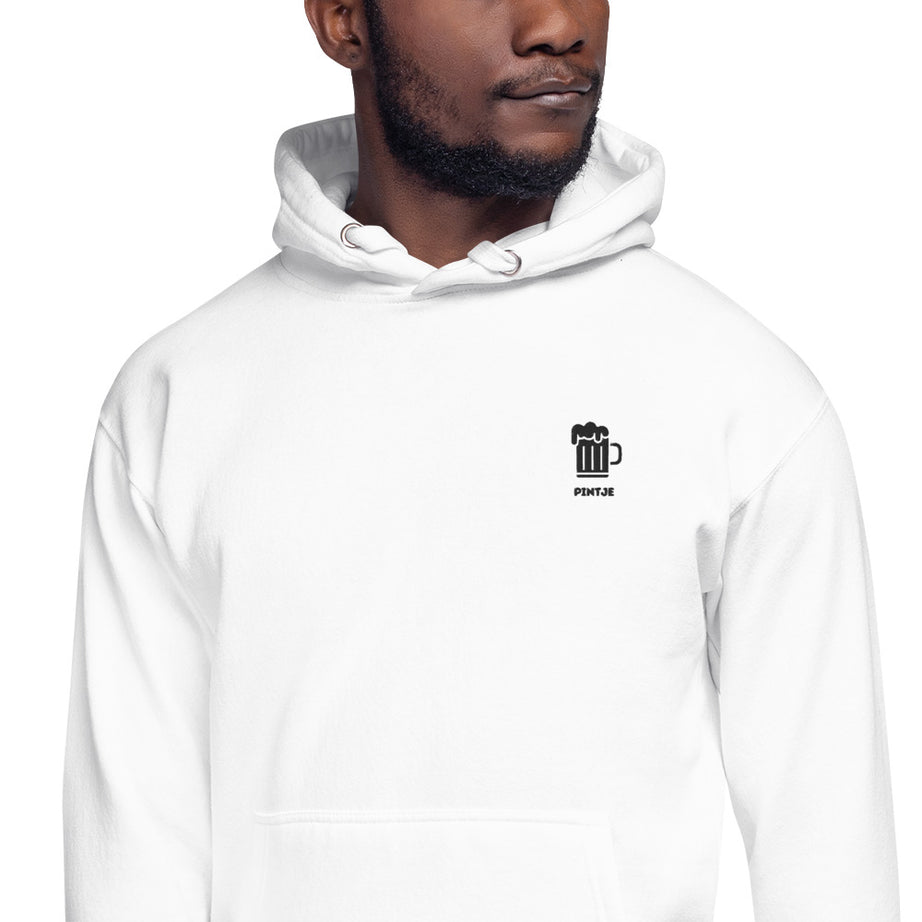 Pintje - Premium Unisex Hoodie - Wit - DutchValues