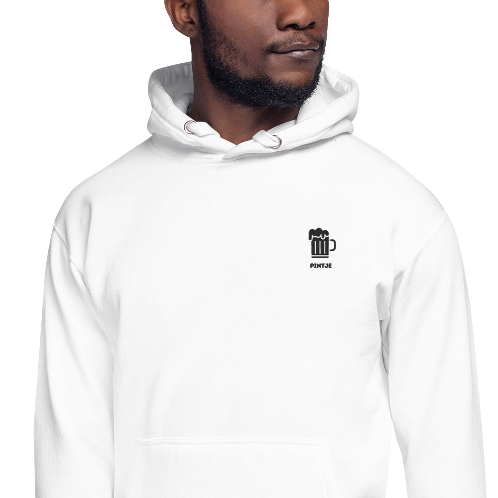 Pintje - Premium Unisex Hoodie - Wit - DutchValues